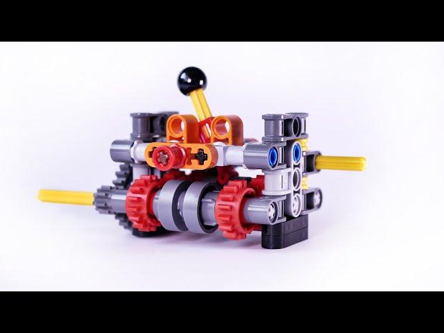 Super Compact 4 Speed Gearbox Lego Technic +Instructions