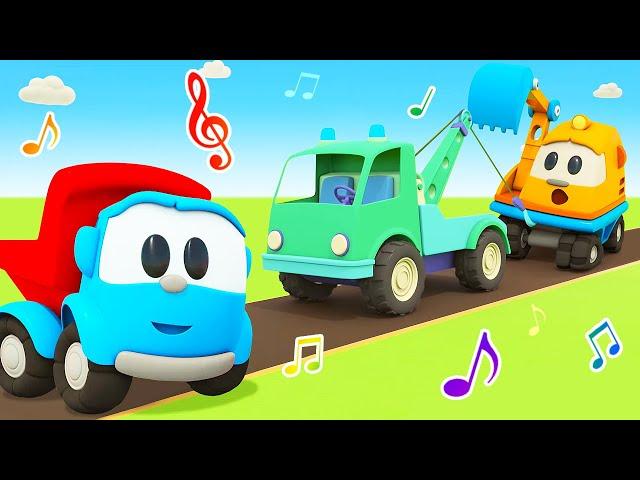 Sing with Leo! Car Cartoons for kids & Baby songs. The Tow Truck. Leo the Truck & Street Vehicles