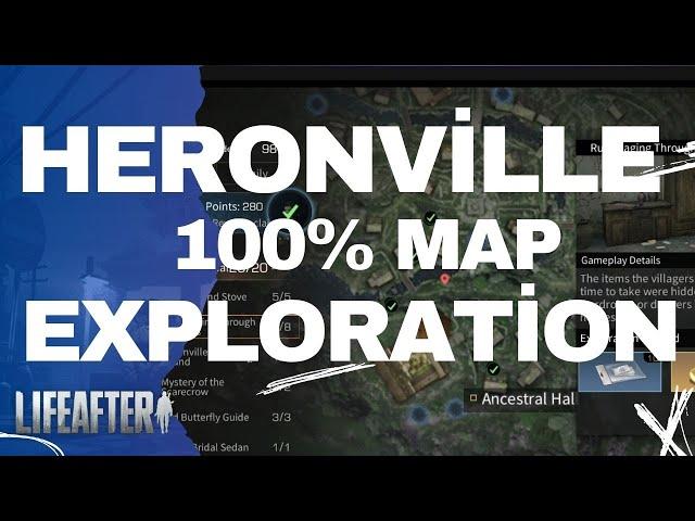 LifeAfter: Heronville 100% Exploration  Season 7 New Map Adventure!