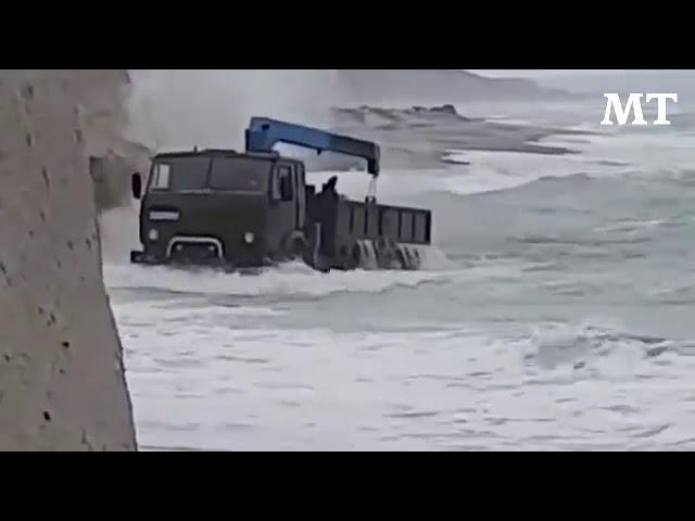 Mighty Kamaz Truck Hits the Waves in Russia's Far East | The Moscow Times