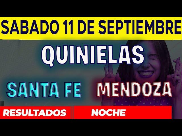 Resultados Quinielas Nocturna de Santa Fe y Mendoza, Sábado 11 de Septiembre