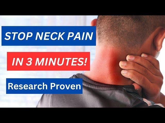 Neck Pain Relief Exercises Stop Neck Pain in 3 Minutes!