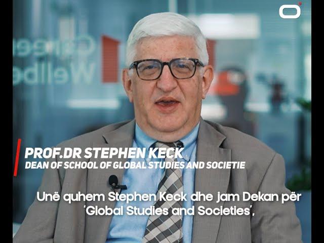 UNI ju prezanton me Dekanin e Studimeve dhe Shoqërive Globale Dr. Stephen Keck