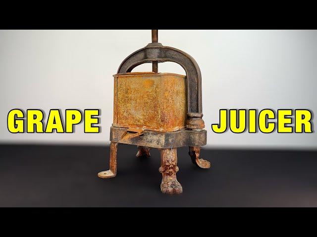 RUSTED GRAPE JUICER WITH LION LEGS - RESTORATION (with test)