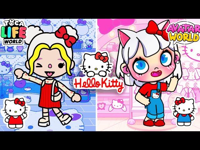 Hello Kitty в Тока Бока vs Avatar World | Toca Life World | Из Ботанши в Красотку!