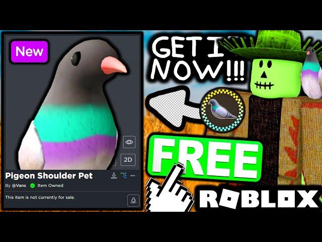 FREE ACCESSORY! HOW TO GET Vans Pigeon Shoulder Pet! (ROBLOX VANS WORLD EVENT)