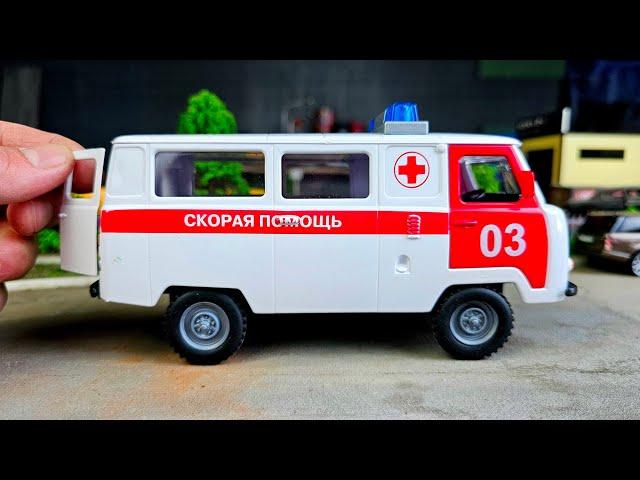 Ambulance Car UAZ 452 model Technopark. About cars