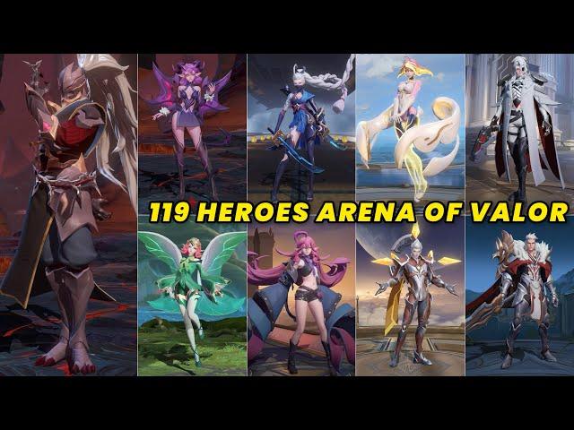 Conquer the Arena: All 119 Heroes in Arena of Valor - Ultra HD 2024 Showcase!