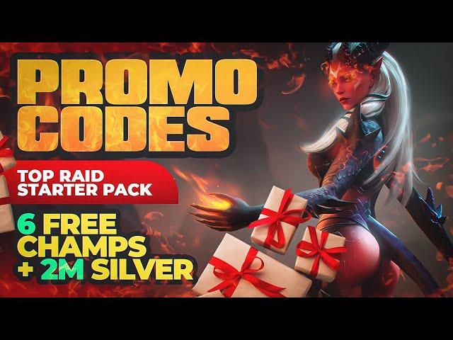 MEGA POWER-UP BUNDLE! 6 Champs  Leggo & 2M Silver FREE! | Raid Shadow Legends Promo Codes