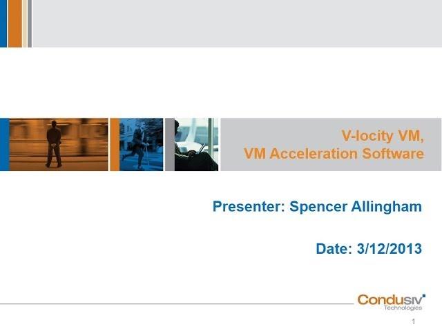 Conference 2013: 50% Faster VMs on the Hardware You Have!