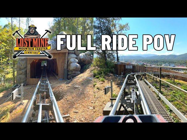 Lost Mine Mountain Coaster Full Ride POV | Pigeon Forge Tennessee