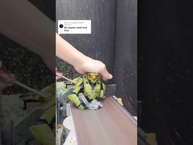 what's next after master chief? #halo #masterchief #toy  #satisfying #oddlysatisfying #sandingshit