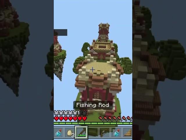 Lol it launched me soooo far #art #minecraft #triple #minecraftmeme #minecraftparody #minecraftbuild