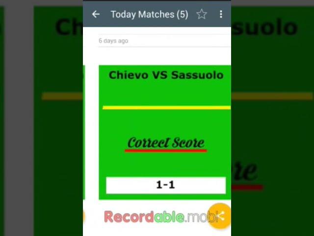 Correct Score Fixed Matches