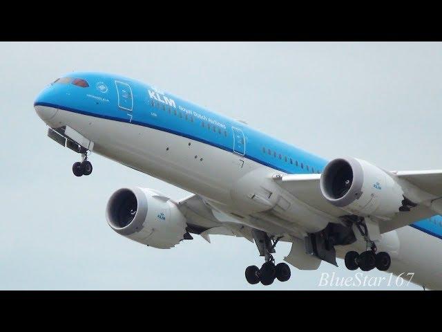 KLM Royal Dutch Airlines Boeing 787-9 (PH-BHL) takeoff from KIX/RJBB (Osaka - Kansai) RWY 06R