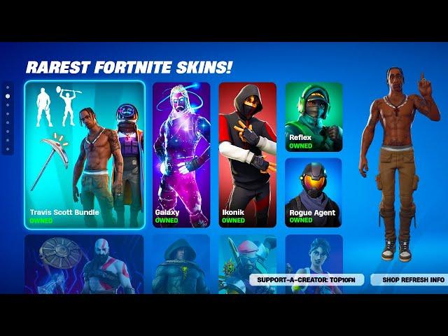 50 Rarest Fortnite Skins 2025!