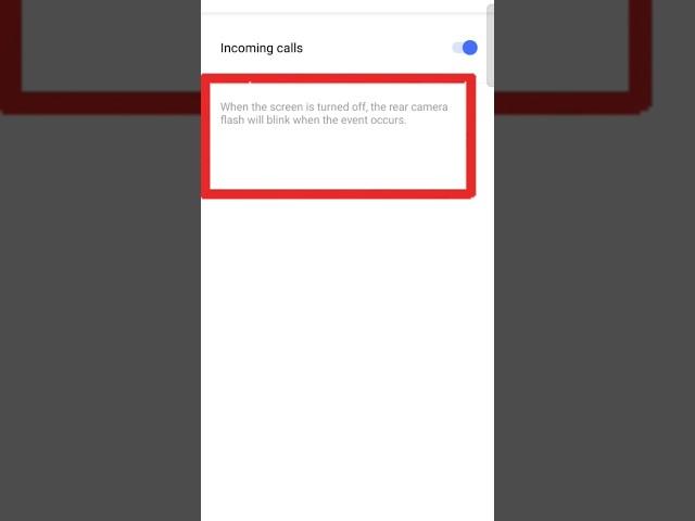 How to enable rear camera flashlight during incoming calls?#rearcamera #incomingcall #techsenseop