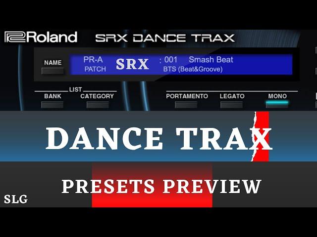 Roland | SRX DANCE TRAX | Presets Preview (No Talk)