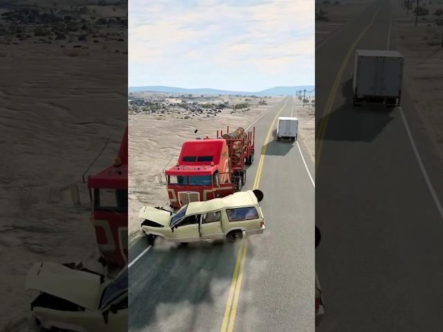 Realistic Highway Car Crashes #173 -BeamNG.Drive