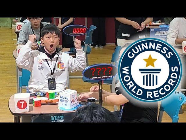 NEW: Fastest Ever 3x3x3 Cube Solve! - Guinness World Records