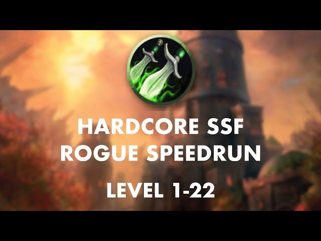 [Former] World Record Hardcore Rogue 1-60 Speedrun (3d 3h 45m) | Level 1-22