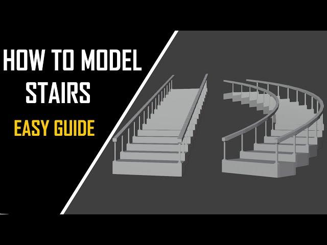 how to model stairs in blender 2.81 [REAL TIME]