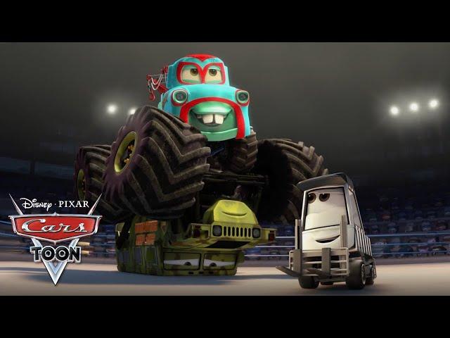  Monster Truck Mater in the Ring! | Cars Toons | Disney Kids