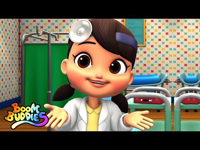 Doktor şarkısı | Çocuklar için tekerlemeler | Boom Buddies Türkçe | Eğitim videoları