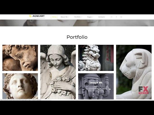 Agniart Sculptor Photo Gallery Website Template TMT dowload   Agniart