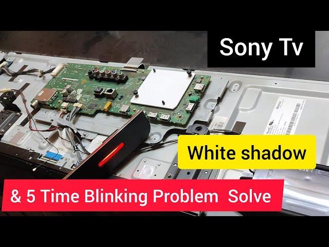 Sony 50 inch Tv Red light 5 Time Blinking Problem Solve#Sony tv Red Light blinking 5 Time Issue fix