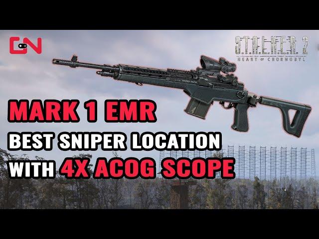 Stalker 2 Mark I EMR with 4x ACOG Scope - Best Sniper Rifle Location