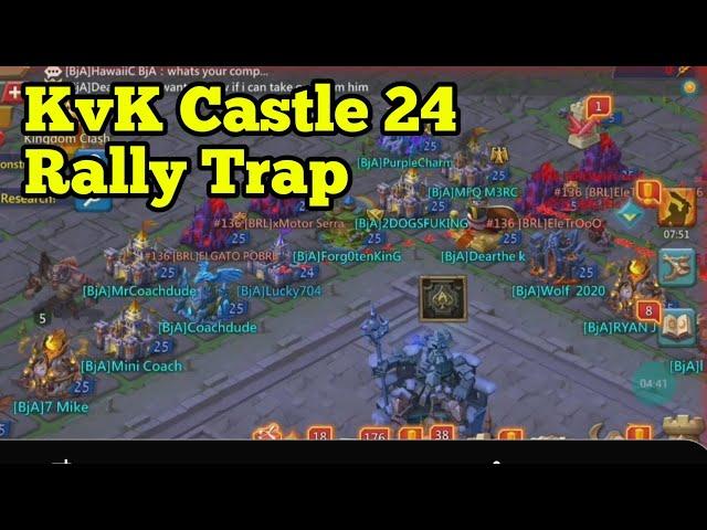 Lord's Mobile C24 Rally Trap KvK Lords Mobile Gameplay