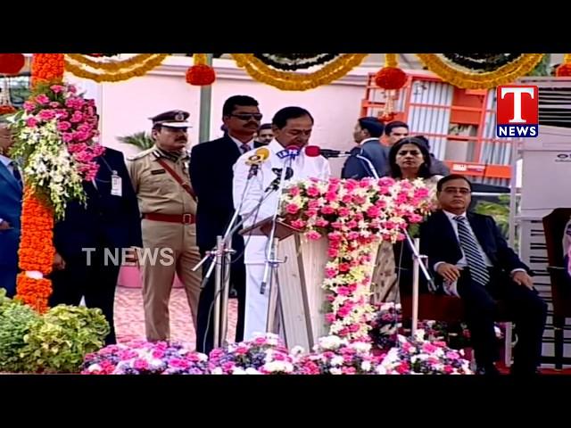 CM KCR Speech at Parade Grounds | Telangana Formation Day Celebrations | TNews Telugu