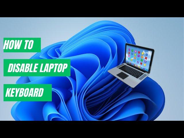 How to Disable a Laptop Keyboard in Windows 10 | 11