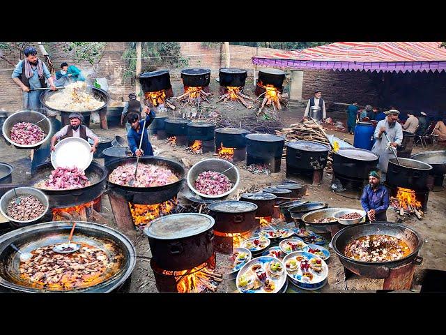 BIGGEST VILLAGE Marriage CEREMONY in Afghanistan | Mega Kabuli Pulao for 10000+ People