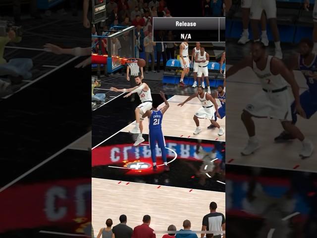 Ivica Zubac blocks Joel Embiid on NBA 2K25 Mobile 