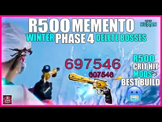 ONCE HUMAN WINTER PHASE 4 R500 MEMENTO CRIT HIT 600k+ DPS with r500 Mods?七日世界 PISTOL DPS