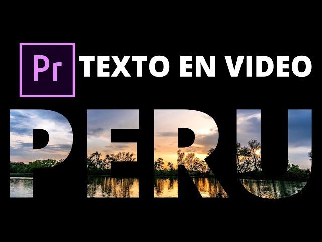 FACIL Texto con Video Animado en Premiere Pro | TecnoMag