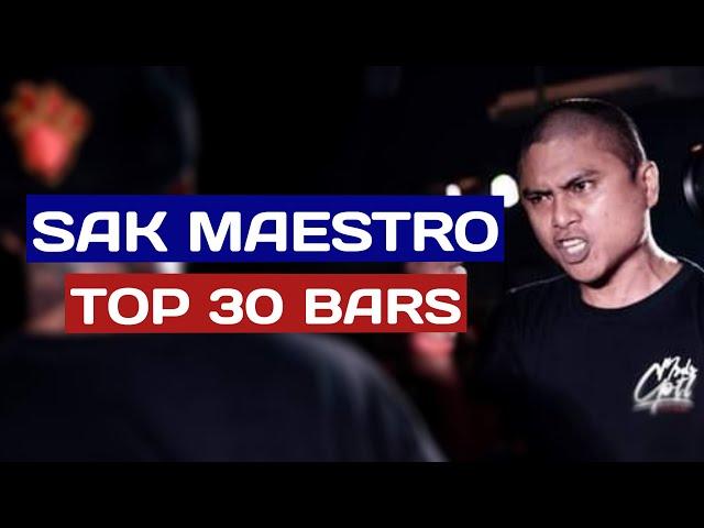 Fliptop - Sak Maestro Top 30 Bars | Filipinio Hiphop