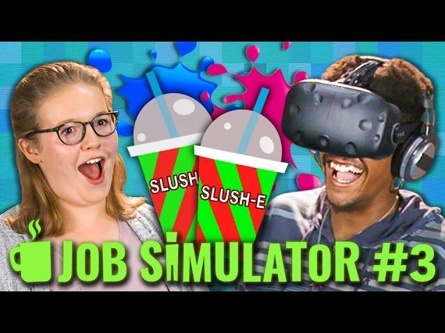 JOB SIMULATOR: STORE CLERK (HTC VIVE VR) (Teens React: Gaming)