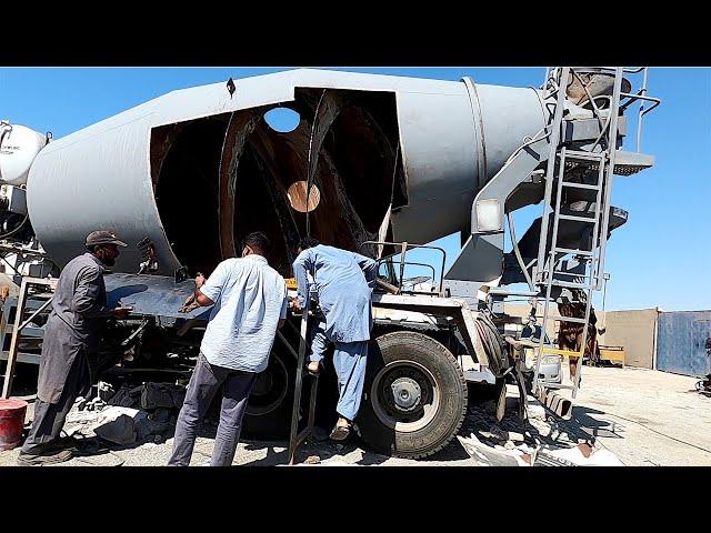 How To Concrete Mixer Truck Rebuilding And Restoration Complete Video | Truck World 1|