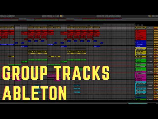 Export Mastering Stems Ableton [Group Tracks Tutorial]