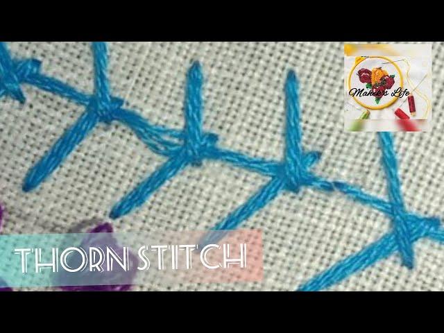 HOW  TO DO THORN STITCH pART-19