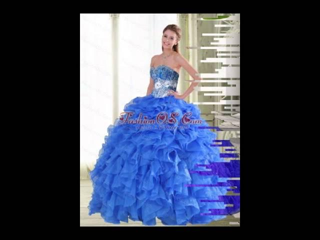 Beautiful Blue Quinceanera Dresses for 2015 Spring