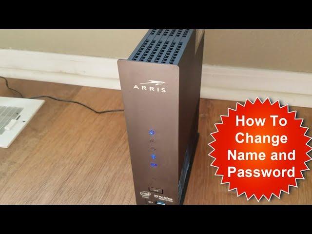 How to Change ARRIS Surfboard Modem/Router Name and Password