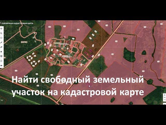 Находим свободные земельные участки на кадастровой карте