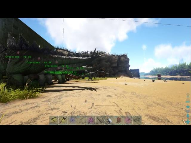 ARK: Survival Evolved (Хардкор) Промышленная дробилка и новый Анкилозавр