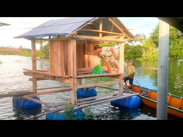 MEMBUAT RAKIT DI TERJANG BANJIR SAMPAI RUMAH KAMPUNG IKUT TENGGELAM