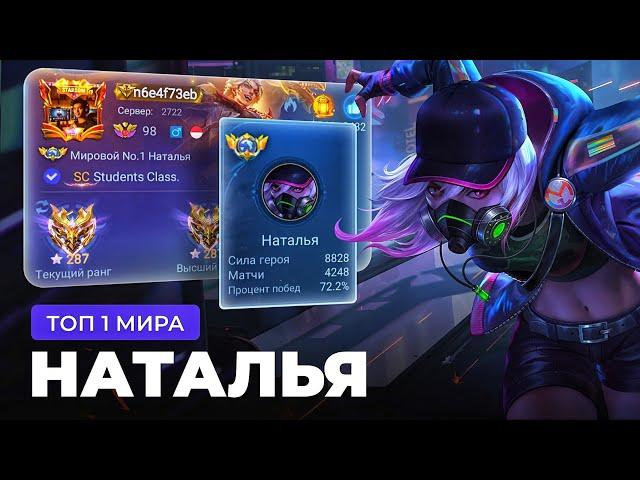 КАК ИГРАЕТ ТОП 1 МИРА НАТАША  / MOBILE LEGENDS