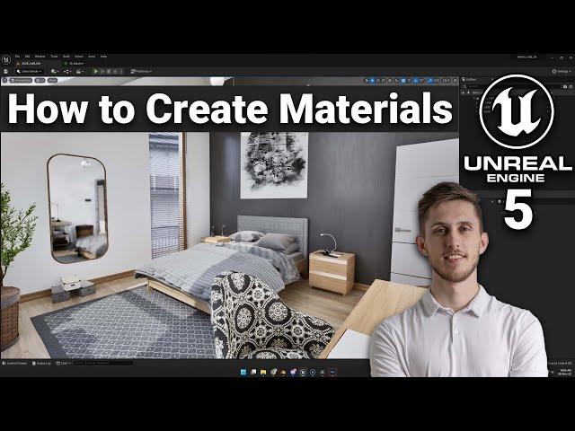 Unreal Engine 5 Tutorial - How to Create Materials in UE5